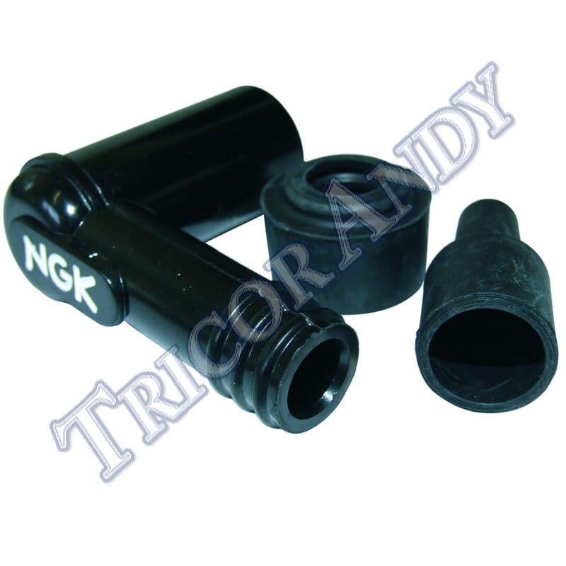 SPARK PLUG CAP NGK 5000 OHM BLACK Tricor Andy