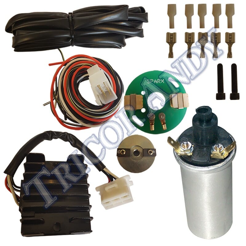 ELECTRONIC IGNITION KIT (WITH 1 X 12 VOLT COIL SINGLES) Tricor Andy